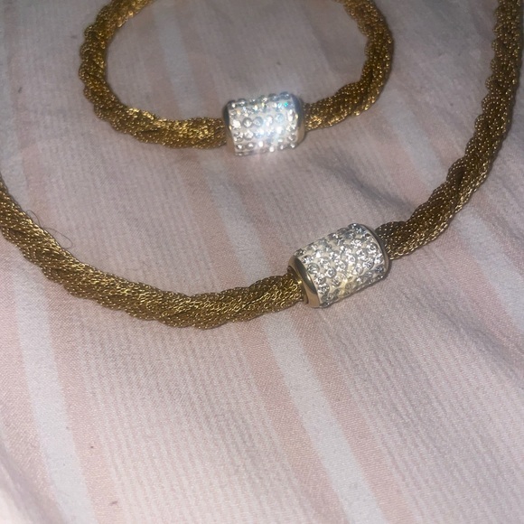 Gold rope necklace set - Picture 5 of 15